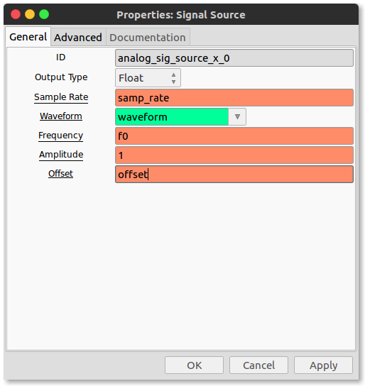 Waveform properties
