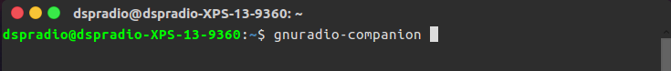 start gnuradio-companion